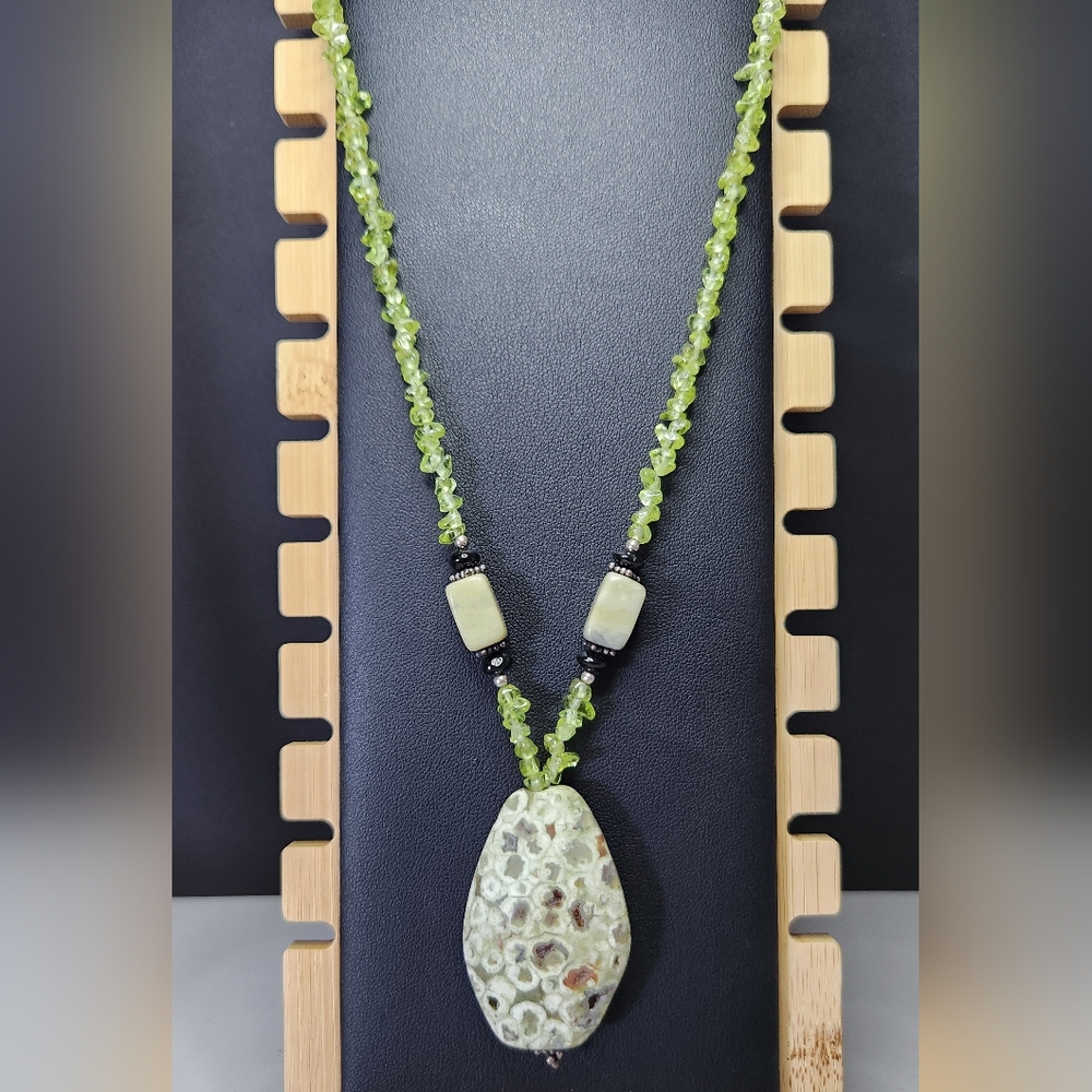 Elegant Rainforest Jasper Necklace